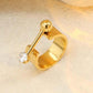 March Ring: 18K Gold Plated