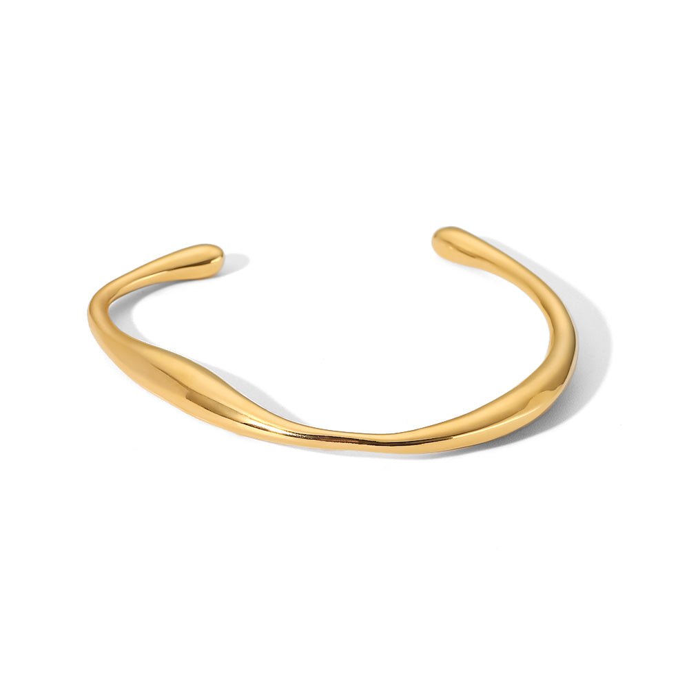 Tidal Wave Bracelet: 18K Gold/Sliver Plated