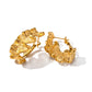 Spring Hoop Earrings: 18K Gold Plated