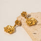 Camellia Earrings: 18K Gold Plated