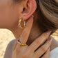 Vanilla Hoop Earrings: 18K Gold & Silver Plated