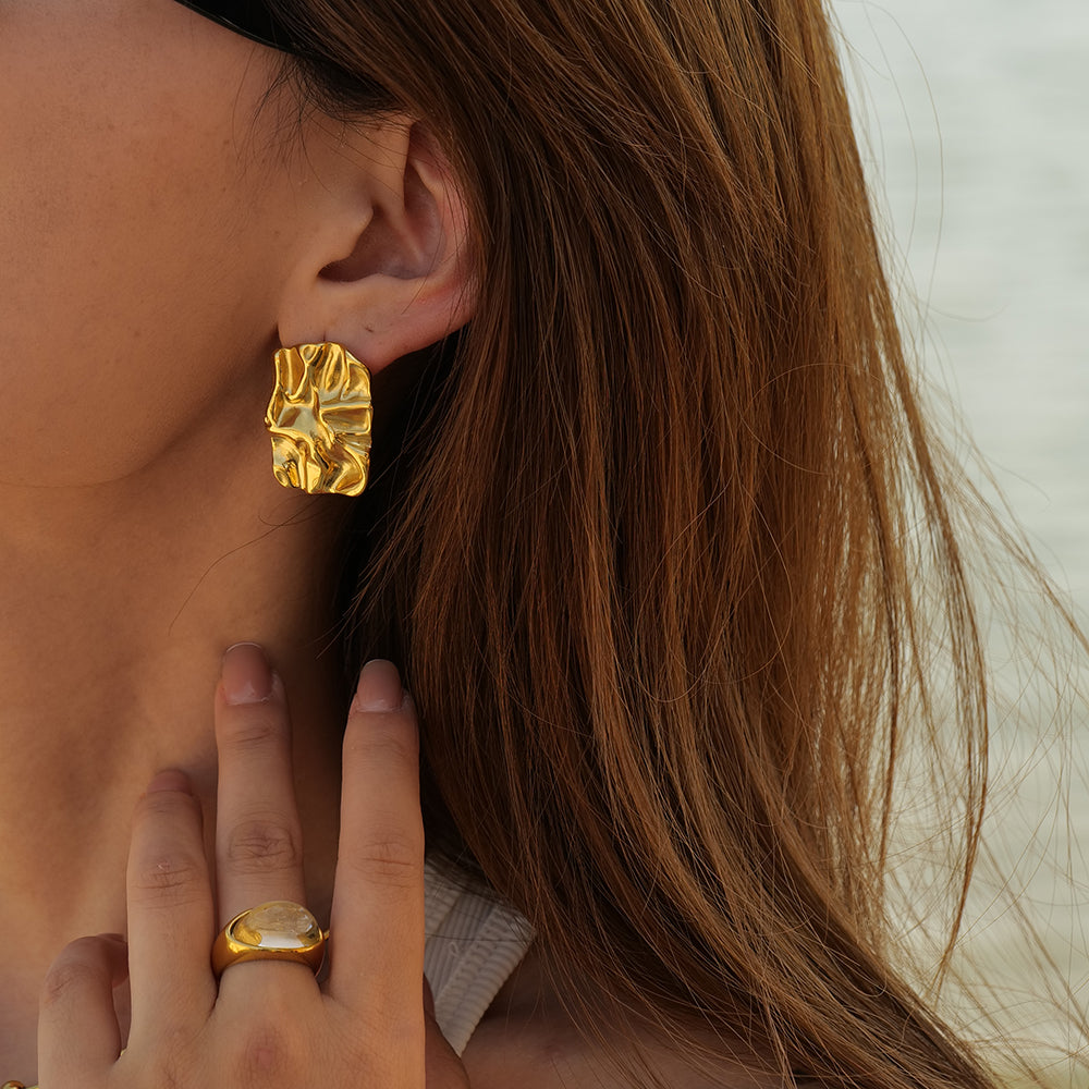 Golden Rush Earrings: 18K Gold Plated