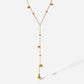 Tassel Charm Necklace: 18K Gold Plated