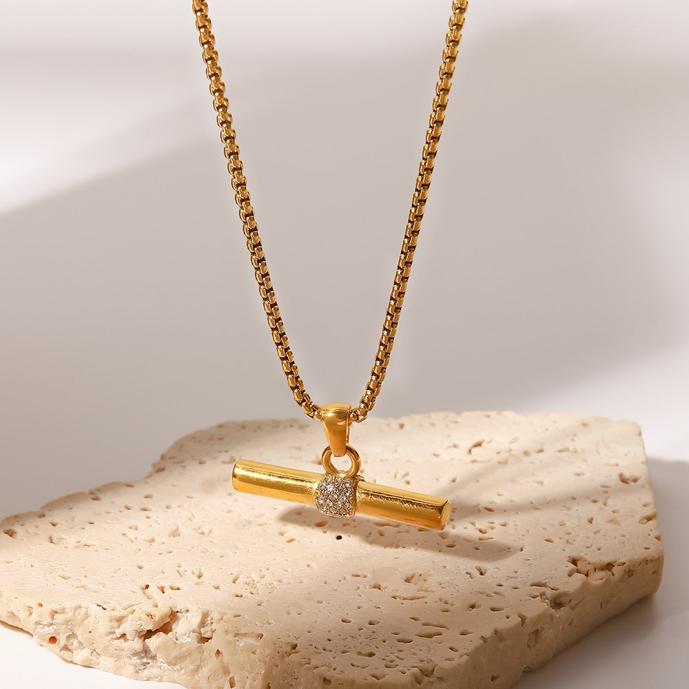 Hot Diamonds Linked T-Bar Necklace | Peter Jackson the Jeweller