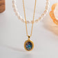 Retro Double Layer Necklace: 18K Gold Plated