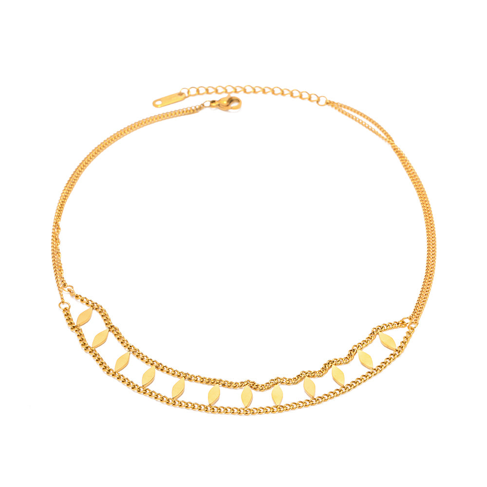 Bubble Choker Necklace: 18K Gold Plated