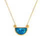 Ocean Blue Necklace: 18K Gold Plated