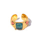 Vintage Golden Open Ring: 18K Gold Plated