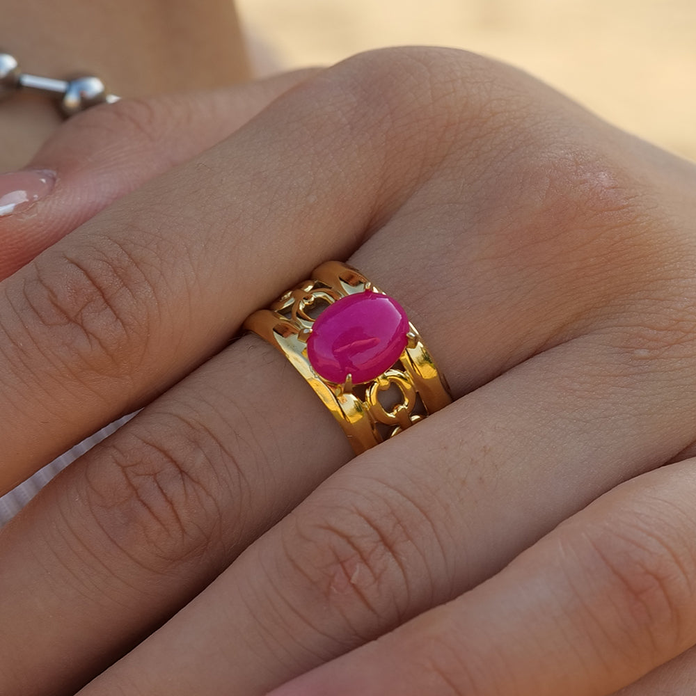 The Barbie Open Ring: 18K Gold Plated