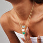 Natural Shell Necklace: 18K Gold Plated