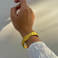 Golden Wave Bracelet: 18K Gold Plated