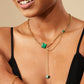 Evergreen Charm Necklace: 18k Gold Plated