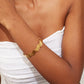 Water Wave Bracelet: 18K Gold Plated