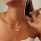 Natural Shell Necklace: 18K Gold Plated