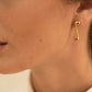 Melting Ice Earrings: 18K Gold/Silver Plated