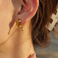 Melting Lava Earrings: 18K Gold Plated