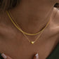 Tiny Heart Necklace: 18K Gold Plated