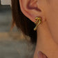 Melting Lava Earrings: 18K Gold Plated