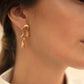 Melting Ice Earrings: 18K Gold/Silver Plated