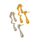 Melting Ice Earrings: 18K Gold/Silver Plated