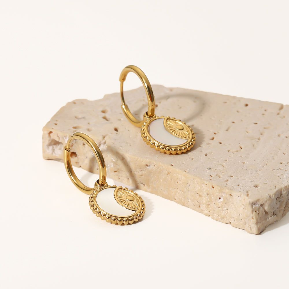 Sun Earrings: 18K Gold Plated